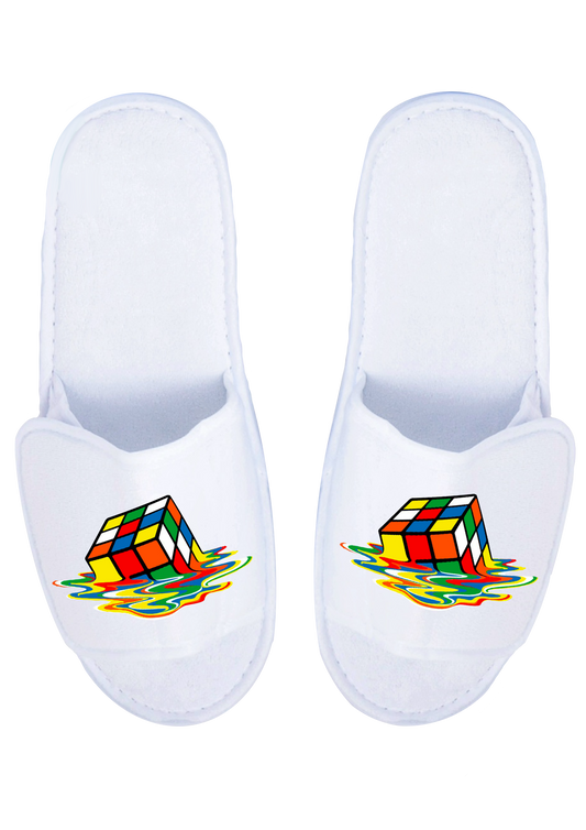 Rubik's Cube Slippers